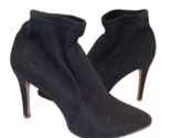 Joie Jacey Women&#39;s gray mirco suede slim heel booties sz. 39.5 - £31.53 GBP