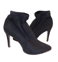 Joie Jacey Women&#39;s gray mirco suede slim heel booties sz. 39.5 - $39.57