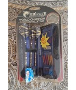 Unicorn Satinlux Soft Tip WC Darts, Zip Wallet, Spare Tips &amp; Flights Dar... - $323.67 MXN