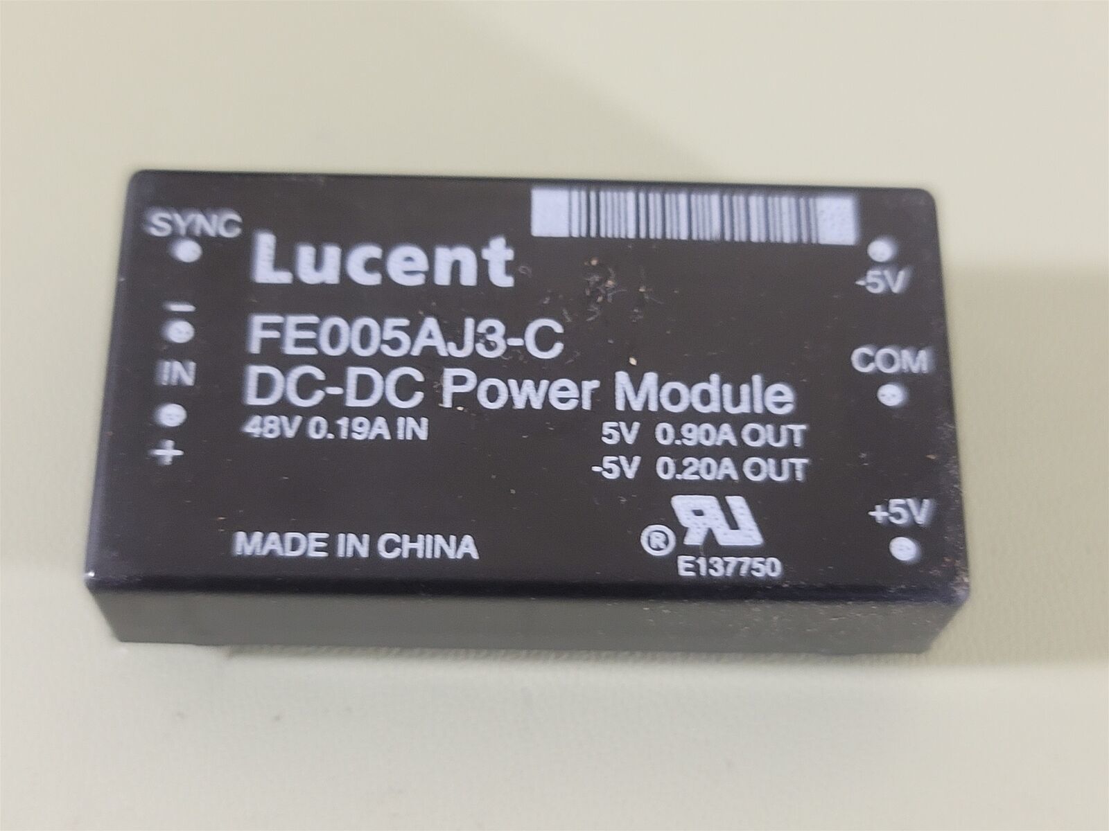 Lucent FE005AJ3-C DC-DC Power Module Converter, 48V In , ±5V Out , New OS - $45.05