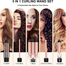 &quot; 5-in-1 Ultimate Curling Tool Set - Create Gorgeous Curls with Interchangeable  - £37.27 GBP