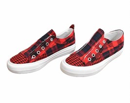 Very G women&#39;s gypsy jazz fashion sneakers Red/ Black Mix - $25.00