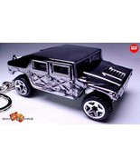  RARE KEYCHAIN CHROME FLAMED HUMMER H1 HUMVEE CIVILIAN CUSTOM Ltd GREAT GIFT - £30.54 GBP