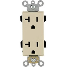 Leviton S01-16352-0IS Ivory Commercial Grade Straight Blade Duplex Recep... - $20.86