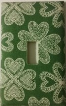 LACE SHAMROCK Light Switch Cover Irish Ireland St. Patrick&#39;s Day Gift Se... - £8.24 GBP