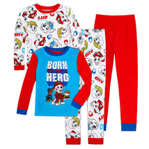 Paw Patrol The Movie Boys Size 4 Tops &amp; Bottoms Pajama Sets Nickelodeon Licensed - £11.38 GBP