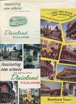 Dixieland Tours Brochure &amp; Booklet in Envelope New Orleans Louisiana 1960 - £18.28 GBP