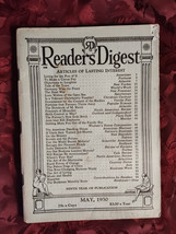 Readers Digest May 1930 Albert Jay Nock Clarence Darrow Lewis Mumford B C Forbes - £12.78 GBP