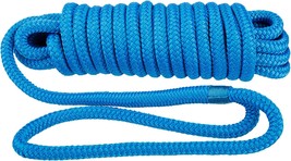 Amarine Made Double Braided Nylon Dock Lines 4840 lbs Breaking Strength (L:20 ft - £15.02 GBP