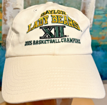 baylor lady bears 2005 BIG XII basketball champions hat white Top of the World - £12.84 GBP