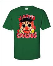Kellyww Creepy Scary Clown I Have Candy Candies - Unisex T-Shirt Irish Green - £32.22 GBP
