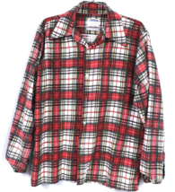 VTG 70s Golden Key Red Plaid Flannel Shirt L Rockabilly Cotton Blend USA... - $1,094.64 MXN