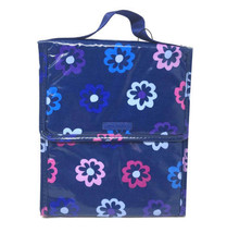 Vera Bradley Ellie Flowers Blue Floral School Work Travel Bag Lunch Sack New - £21.49 GBP