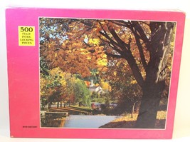Puzzle 500 Pieces Rainbow Works 15.5 " X 18" Winter On The Pond Vintage New - $8.70