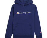 Champion Big Boys&#39; Powerblend Fleece Hoodie Athletic Navy - £15.71 GBP