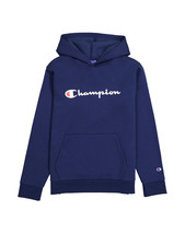 Champion Big Boys&#39; Powerblend Fleece Hoodie Athletic Navy - £15.97 GBP