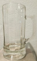 Vintage Heavy 2 Lb. Clear Glass Beer Mug Stein 16 Oz Soda Beverage Mug - £12.78 GBP