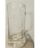 Vintage Heavy 2 Lb. Clear Glass Beer Mug Stein 16 Oz Soda Beverage Mug - $15.74