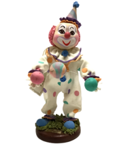 Clown Tanya Figurine Circus 9&quot; Hand Made Dominican Republic Porcelanicron Clown - £28.11 GBP