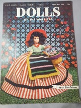 J &amp; P Coats Clark&#39;s DOLLS of the Americas Book no. 284 Crochet c1952 - $7.43