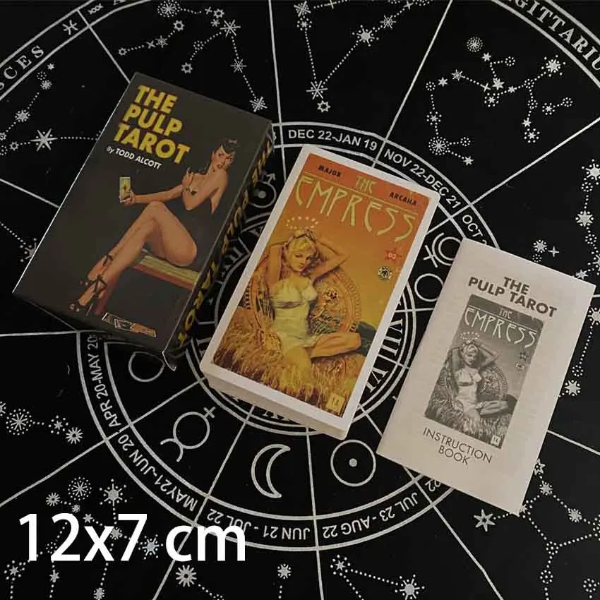 12x7 cm The Pulp Tarot Cards Paper Manual Card Games - £15.48 GBP