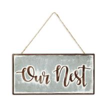Cheungs Decorative Our Nest Metal Rustic Wall Sign - $27.56
