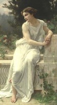 Dream-art Oil painting Guillaume Seignac Young woman of pompeii on a terrace art - £55.27 GBP