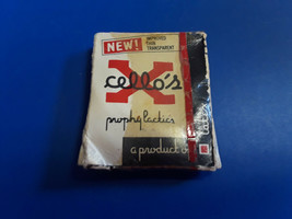 Old Vtg Single Wrapped Unopened Unused Cello&#39;s X Prophylactic Latex Condom - £23.94 GBP