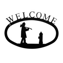 Village Wrought Iron Fireman Welcome Home Sign Small - £17.52 GBP