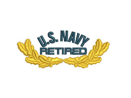US NAVY with Oak leaves Retired Embroidered Polo Shirt Embroidered gift - $29.95+