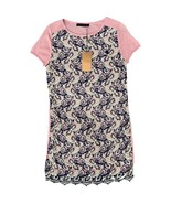 Caswell Massey Pink Crochet Lace Butterfly Mini Tee Shirt Dress size S N... - $58.08 CAD