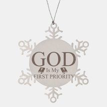 Motivational Christian Stainless Steel Bracelet, God is My First Priorit... - £18.27 GBP