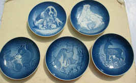 Lot 5 Bing &amp; Grondahl Mother&#39;s Day Plates &#39;69 Dog, Bear Fox Deer Squirrel &amp; 70&#39;s - £15.87 GBP