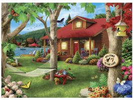 Masterpieces &quot;The Great Outdoors&quot; Jigsaw Puzzle, Welcome to the Lake, 500 Pieces - £10.32 GBP