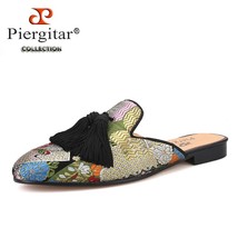 new arrival Handmade Paisley pattern men silk slippers For parties and prom men  - £202.90 GBP