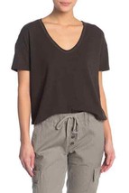 James Perse WMU3249 Brushed Scoop Neck Tee Washed Black ( 3 ) - £58.38 GBP