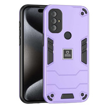 For Motorola Moto G Power 2022 2 in 1 Shockproof Phone Case(Purple) - £2.00 GBP