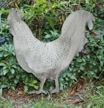 Metal Rooster Garden Stake Yard Chicken Lawn Ornament Outdoors Barn Home - £20.04 GBP