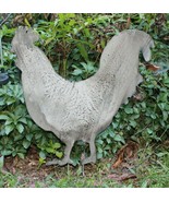 Metal Rooster Garden Stake Yard Chicken Lawn Ornament Outdoors Barn Home - £19.61 GBP