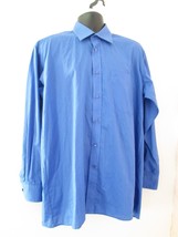 Vintage Elmior Men’s Blue 100% Cotton  Long Sleeve Shirt Size 41 - £8.73 GBP