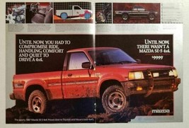 1987 Print Ad Mazda SE-5 Pickup Truck 4x4 with 2.6 Litre Engines - $12.08