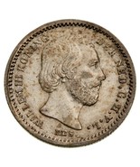 1863 Netherlands 5 Cents Coin in Extra Fine (XF) Condition KM 91 - $47.39 CAD