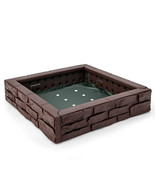 2-In-1 HDPE Kids Sandbox with Cover and Bottom Liner-Brown - Color: Brown - €147,55 EUR