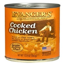 Evanger&#39;s Heritage Classic Wet Dog Food Cooked Chicken 12.8oz. (Case of 12) - £39.52 GBP