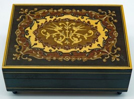 Vintage Reuge Inlaid Wooden Music Box Isola di Capri Working Condition ~... - £20.77 GBP