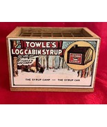 Vintage 1984 Small Towles Log Cabin Syrup Advertising Box For Pencils - $19.79