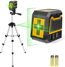 Green Cross Line Laser Level with Tripod Self-Leveling Tool w/ Battery - $66.32