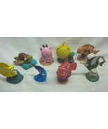 Walt Disney Store Finding Nemo 2&quot; PLASTIC FIGURES TOY LOT Figure Cake To... - £15.56 GBP