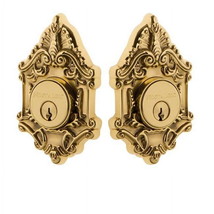 Brass Accents D05-K445J-SVN-613VB 2.37 in. Victorian Plate Single Deadbo... - £178.91 GBP