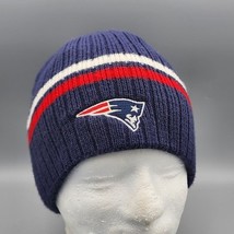 New England Patriots Navy Blue Beanie NFL Team Apparel Winter Hat Outdoo... - $12.99